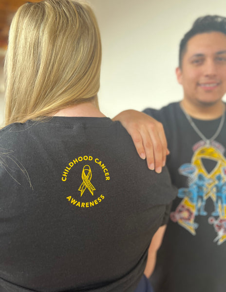 Super Kid Childhood Cancer Awareness Ribbon Unisex T.Shirt – arteryink