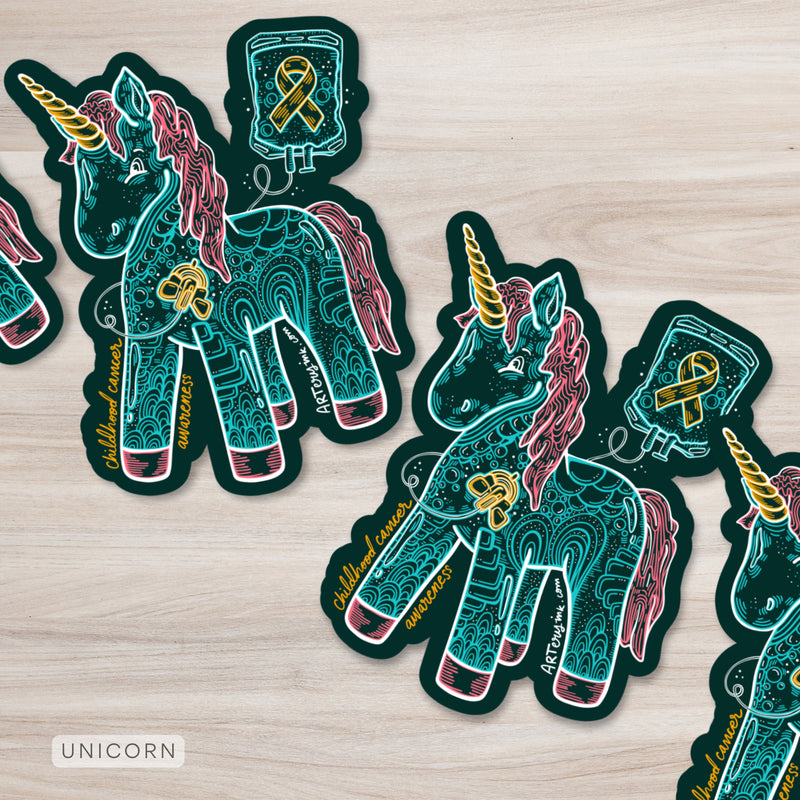 Childhood Cancer Awareness Month - Vinyl Sticker Pre-Order