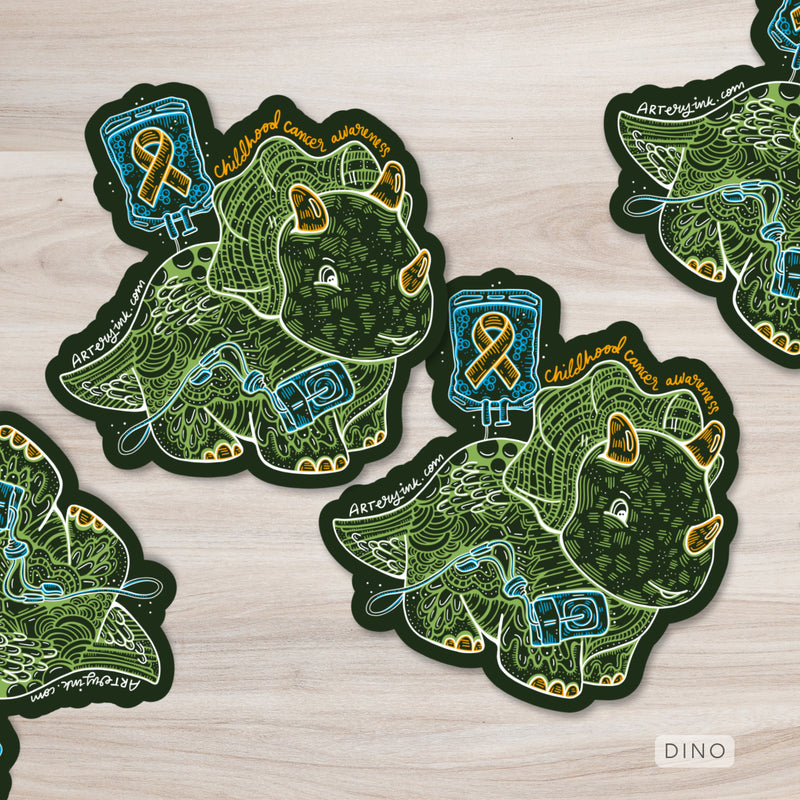 Childhood Cancer Awareness Month - Vinyl Sticker Pre-Order