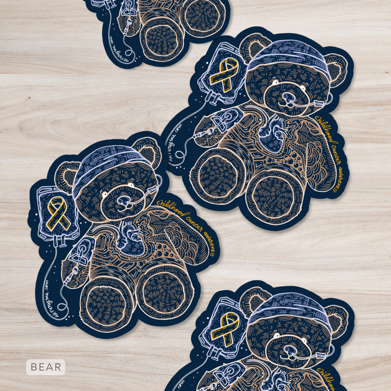 Childhood Cancer Awareness Month - Vinyl Sticker Pre-Order