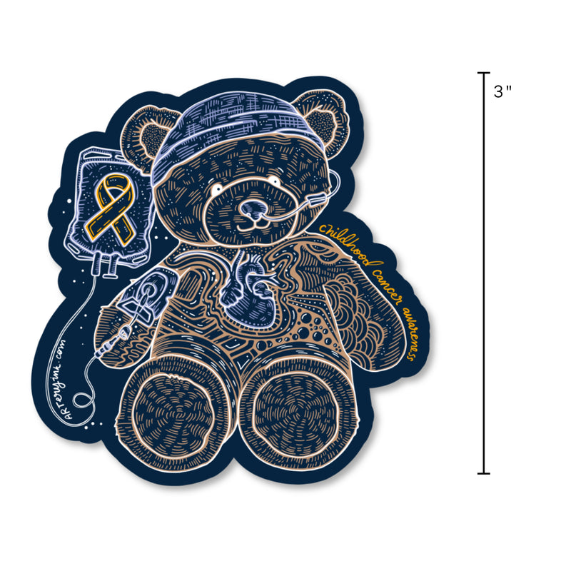 Childhood Cancer Awareness Month - Vinyl Sticker Pre-Order