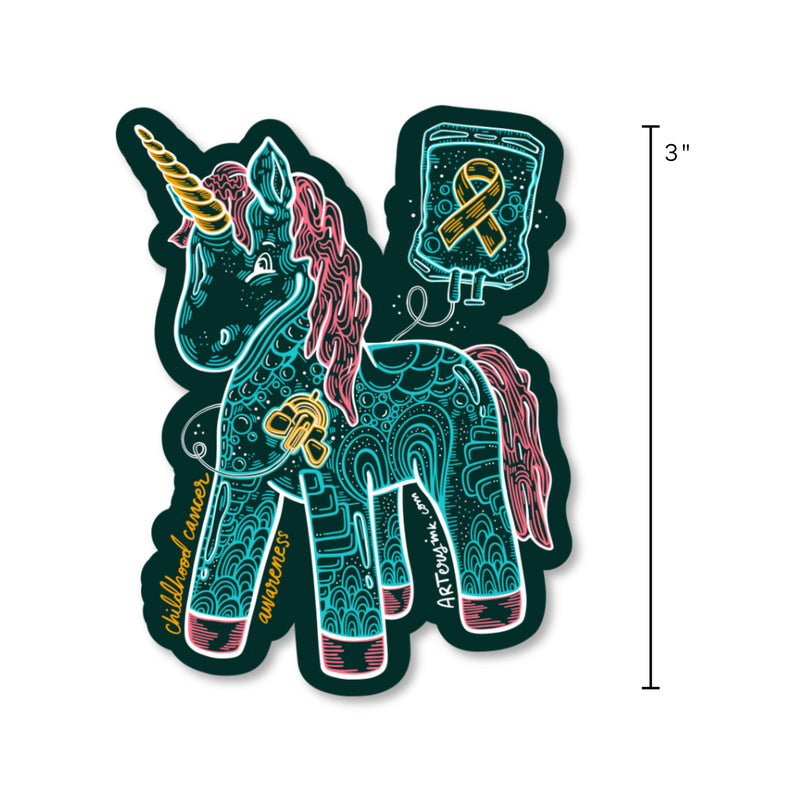 Childhood Cancer Awareness Month - Vinyl Sticker Pre-Order