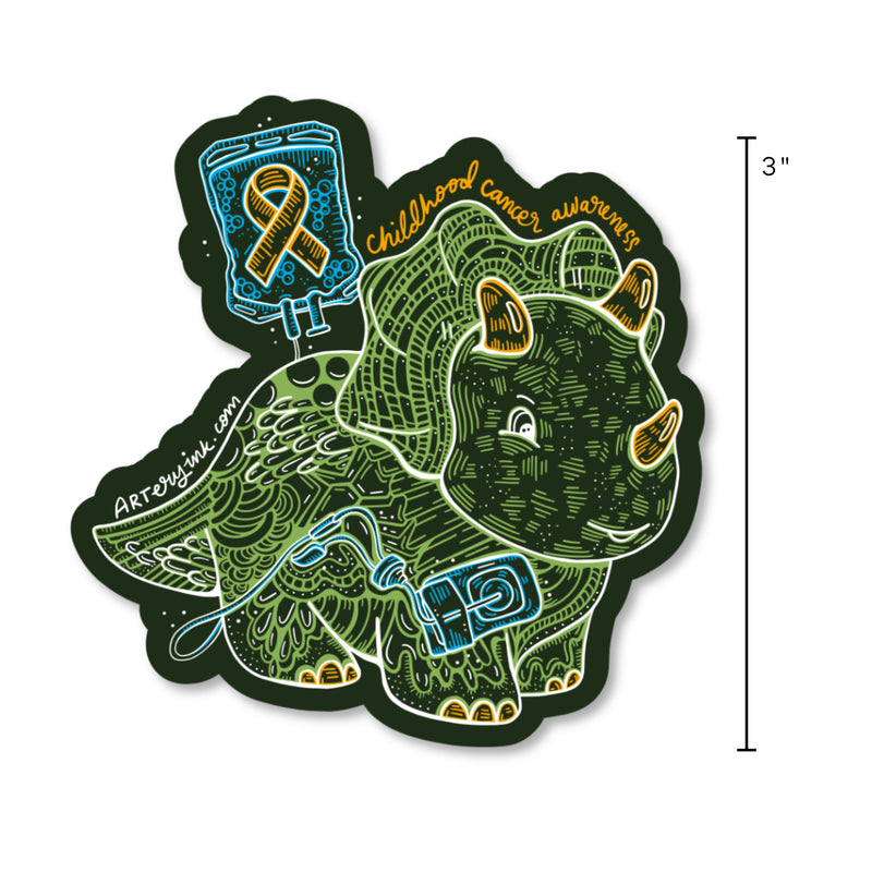 Childhood Cancer Awareness Month - Vinyl Sticker Pre-Order