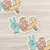 Childhood Cancer Awareness Month - "Peace, Love, Cure" Vinyl Sticker Pre-Order