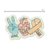 Childhood Cancer Awareness Month - "Peace, Love, Cure" Vinyl Sticker Pre-Order