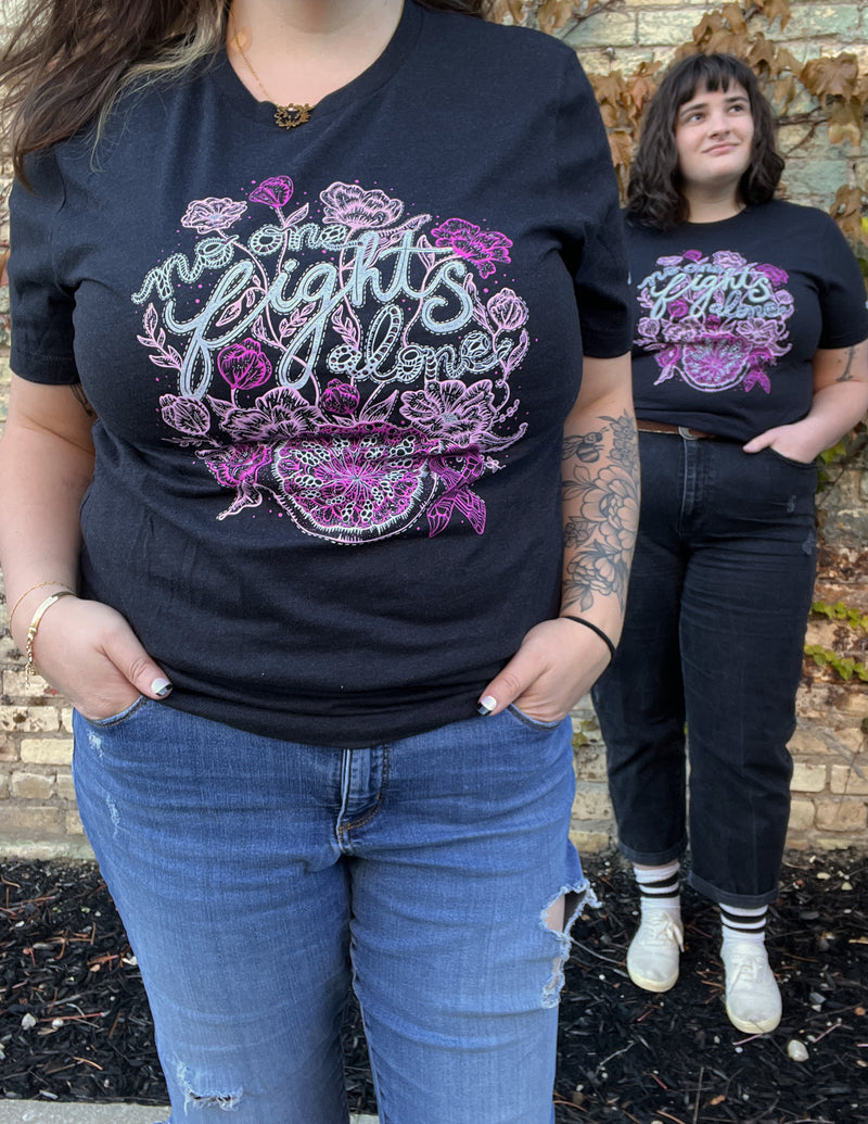 Breast Cancer "No One Fights Alone" Unisex T.Shirt