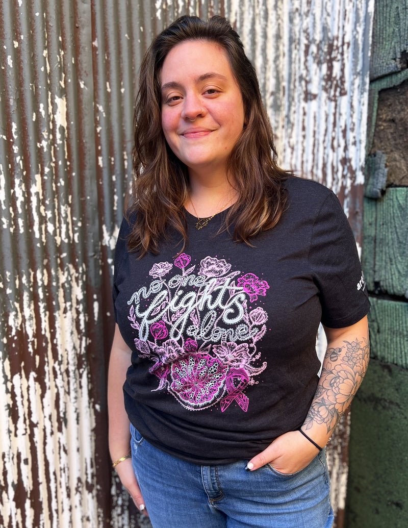 Breast Cancer "No One Fights Alone" Unisex T.Shirt