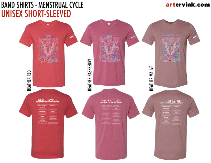 Anatomical Band Shirt / Menstrual Cycle / Pre-Order