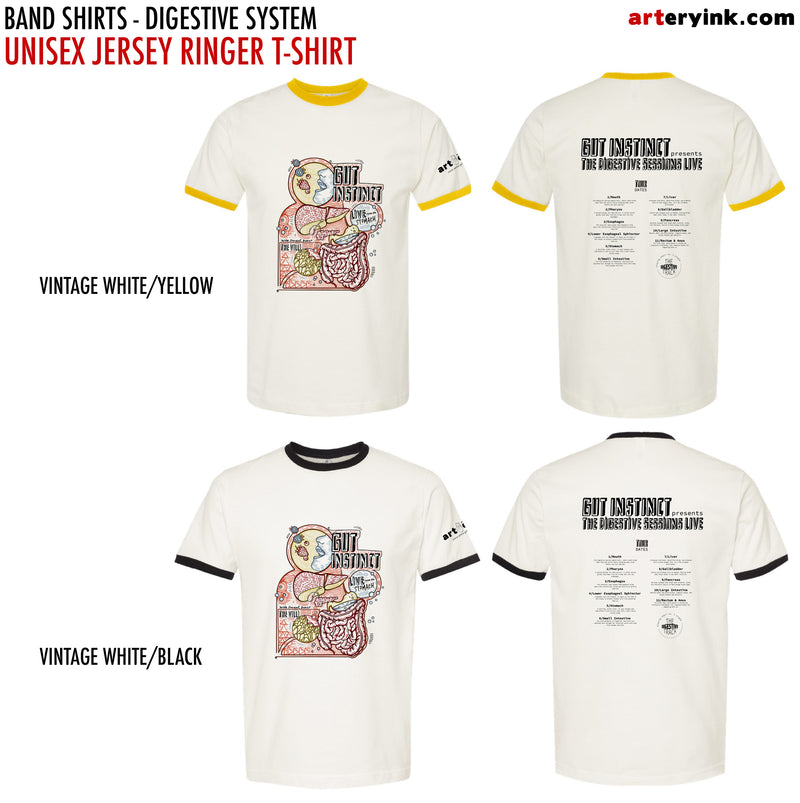 Anatomical Band Shirt / Digestive System / Pre-Order