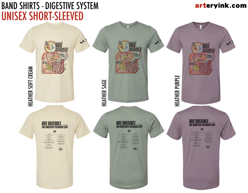 Anatomical Band Shirt / Digestive System / Pre-Order