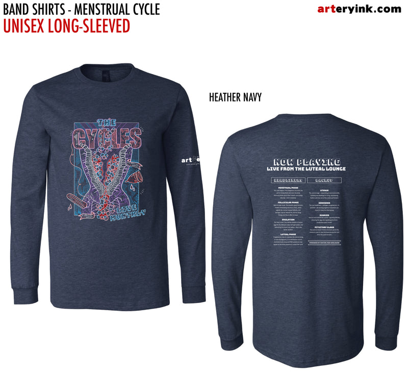 Anatomical Band Shirt / Menstrual Cycle / Pre-Order