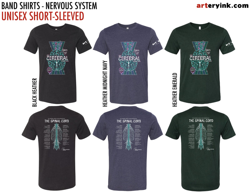 Anatomical Band Shirt / Nervous System / Pre-Order