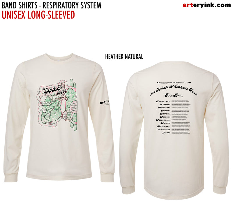 Anatomical Band Shirt / Respiratory System / Pre-Order