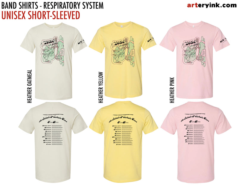Anatomical Band Shirt / Respiratory System / Pre-Order