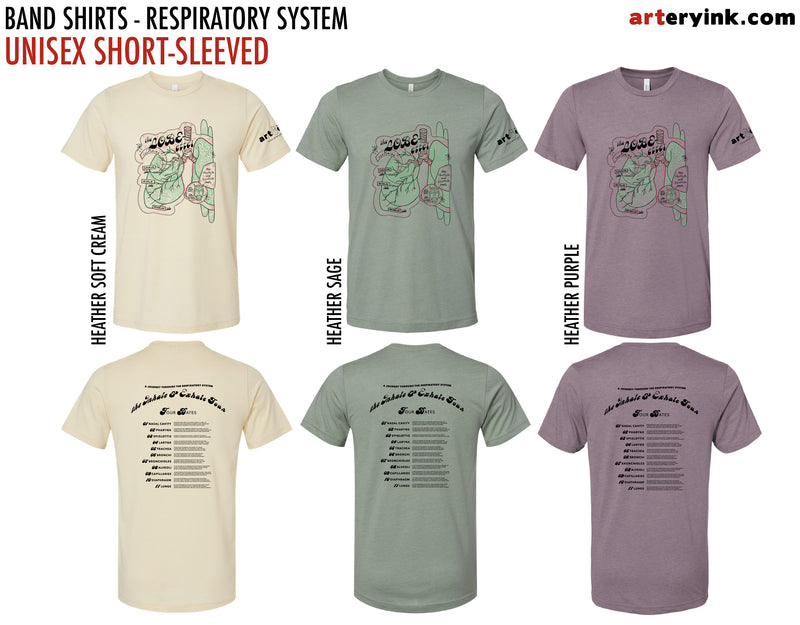 Anatomical Band Shirt / Respiratory System / Pre-Order
