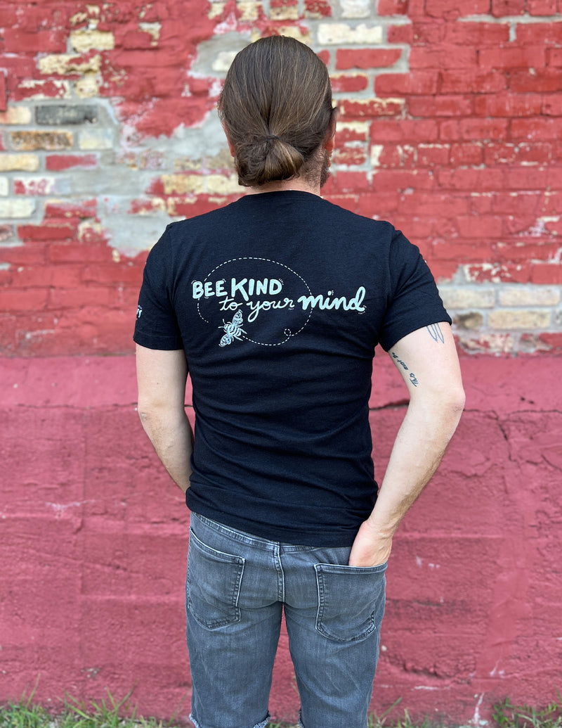 "Bee Kind To Your Mind" Save the Bees Brain Unisex T.Shirt