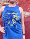 "Save the Bees" Ribcage Women's Racerback Tank Top