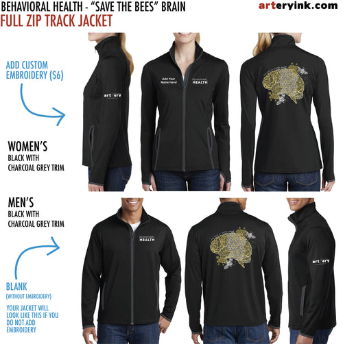 Behavioral Health / Bee Brain /  Track Jacket Pre-Order