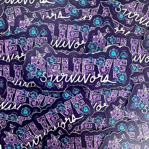 "Believe Survivors" Vinyl Sticker