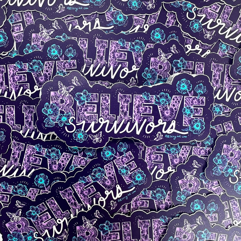 "Believe Survivors" Vinyl Sticker