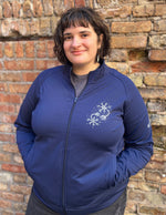 Brain & Neurons - Women's Navy Cadet Jacket
