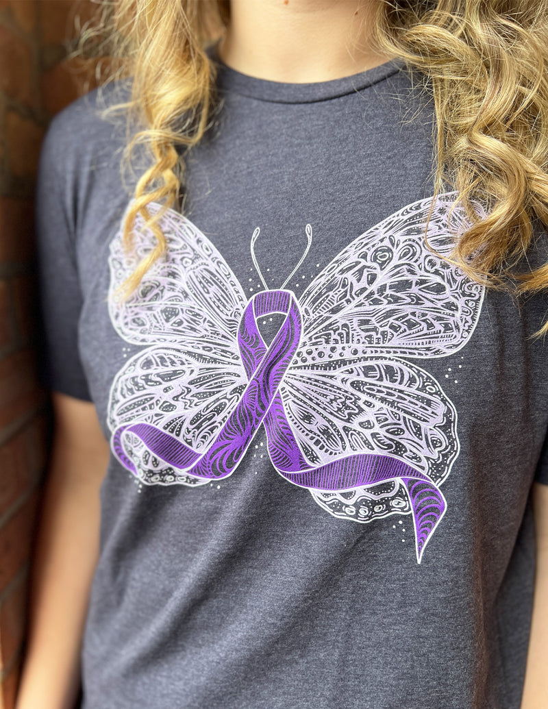 Butterfly Ribbon Unisex T.Shirt