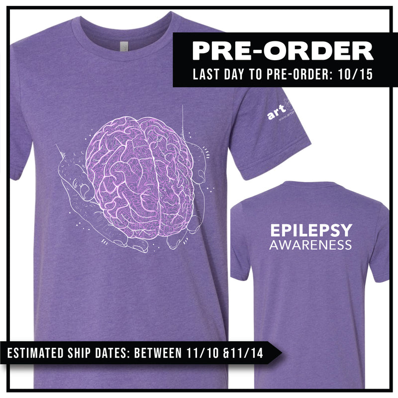 Epilepsy Awareness / Hands Holding Brain / Pre-Order (Ships 11/14)
