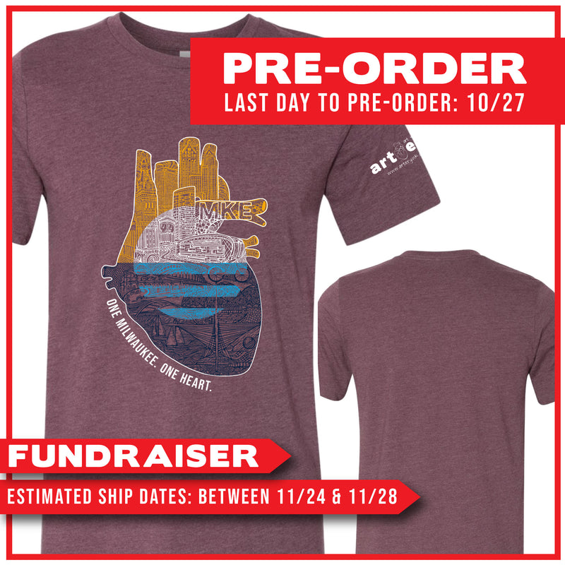 "One Milwaukee. One Heart" / Heart of Milwaukee / Pre-Order (Ships 11/28)