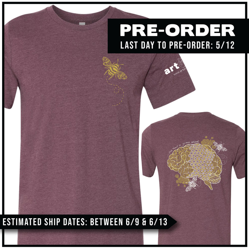 "Bee Kind To Your Mind" / Mini Bee & Bee Brain / Pre-Order