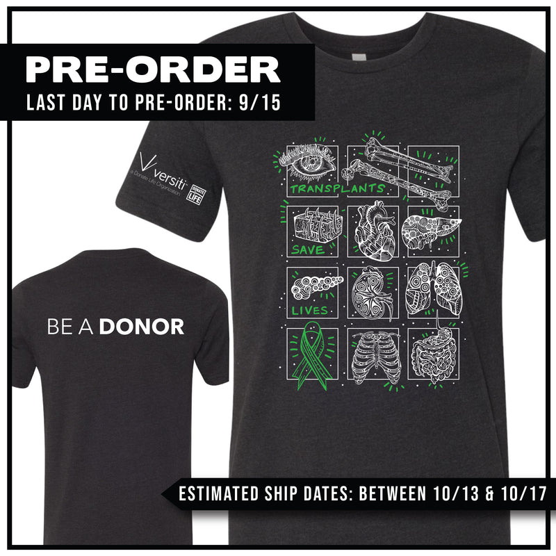 Versiti "Donate Life" / "Be A Donor" Transplants Save Lives Mini Icon Grid / Pre-Order