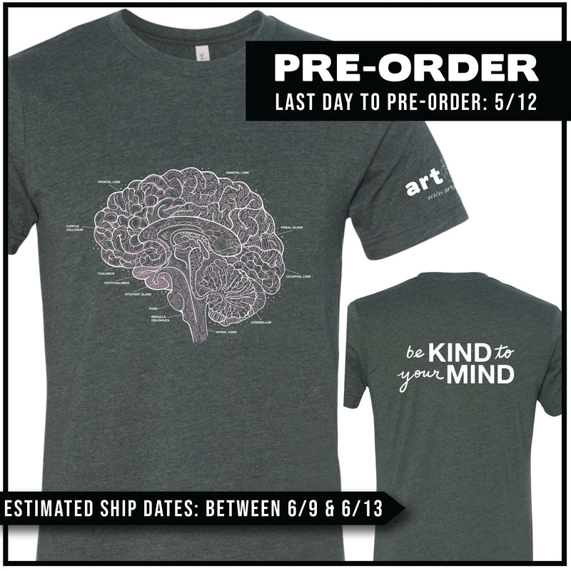 "Be Kind To Your Mind" / Labeled Brain / Pre-Order