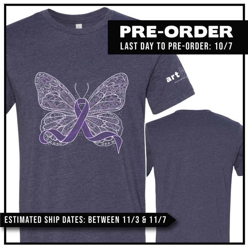 Purple Butterfly Ribbon Pre-Order