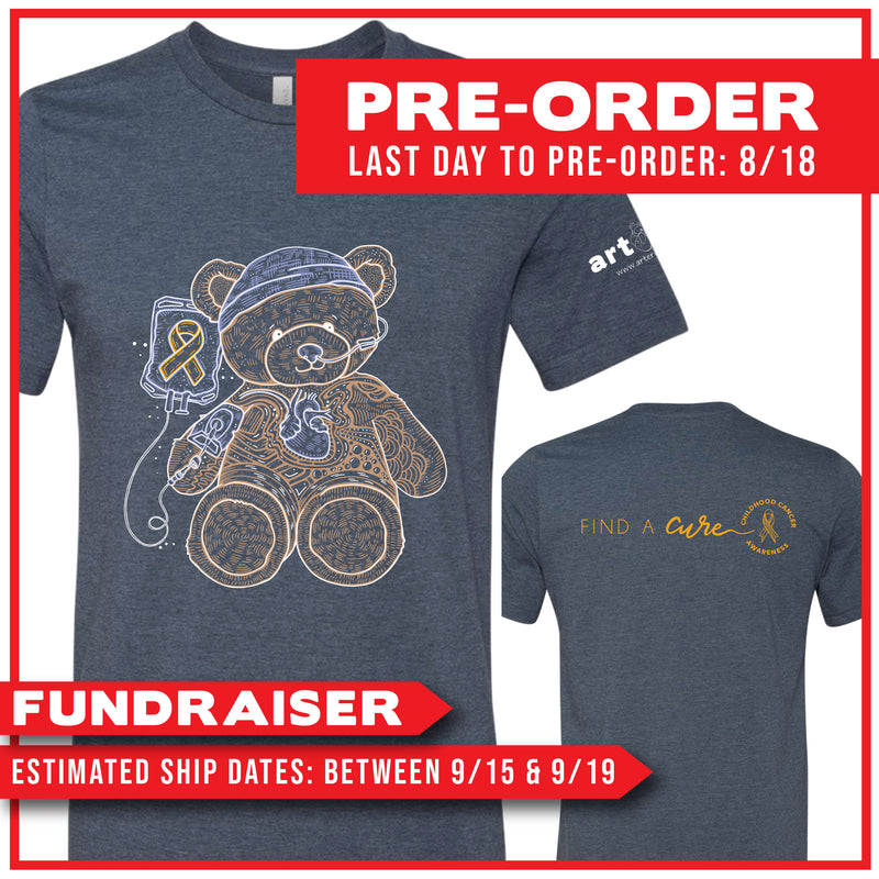 Childhood Cancer Awareness Bear / "Find A Cure" / Pre-Order