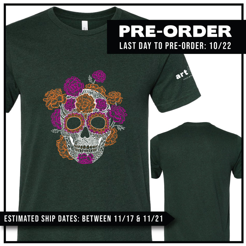Dia De Los Muertos / Cempazuchi Skull / Pre-Order (Ships 11/21)
