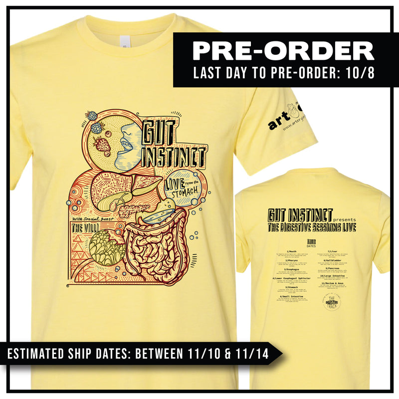Anatomical Band Shirt / Digestive System / Pre-Order
