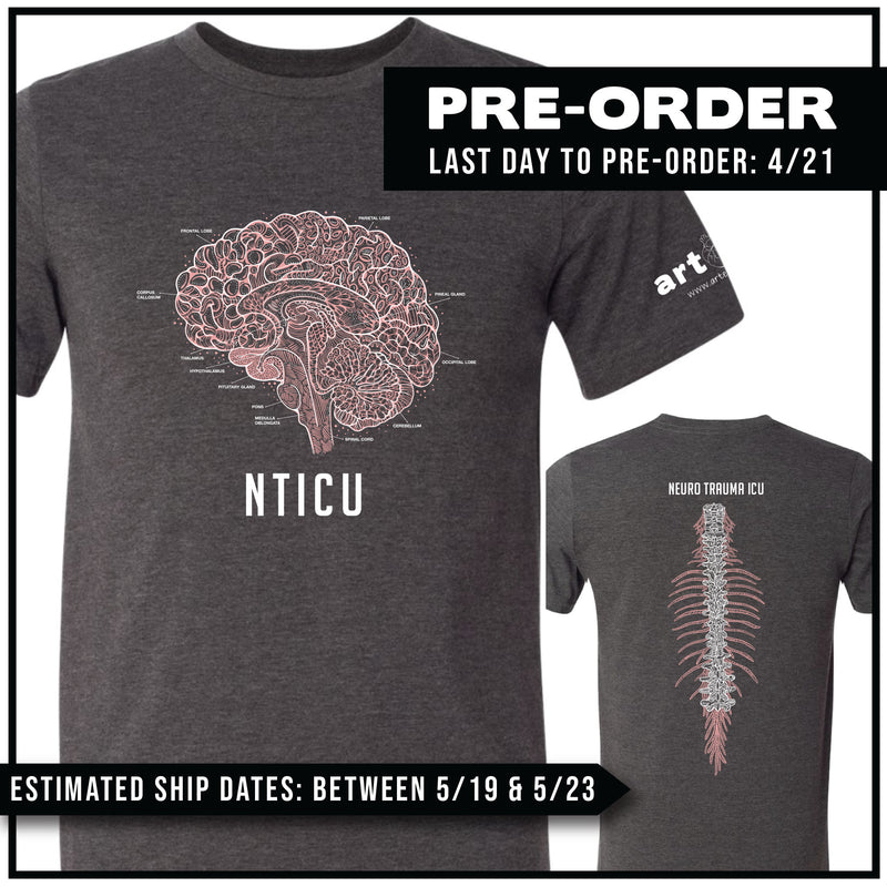 Neuro Trauma ICU / Labeled Brain & Spine with Nerves / Pre-Order