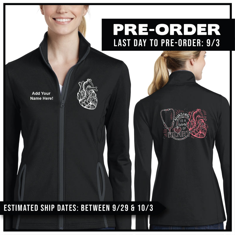 "Nursing Is A Work of Heart" Track Jacket Pre-Order
