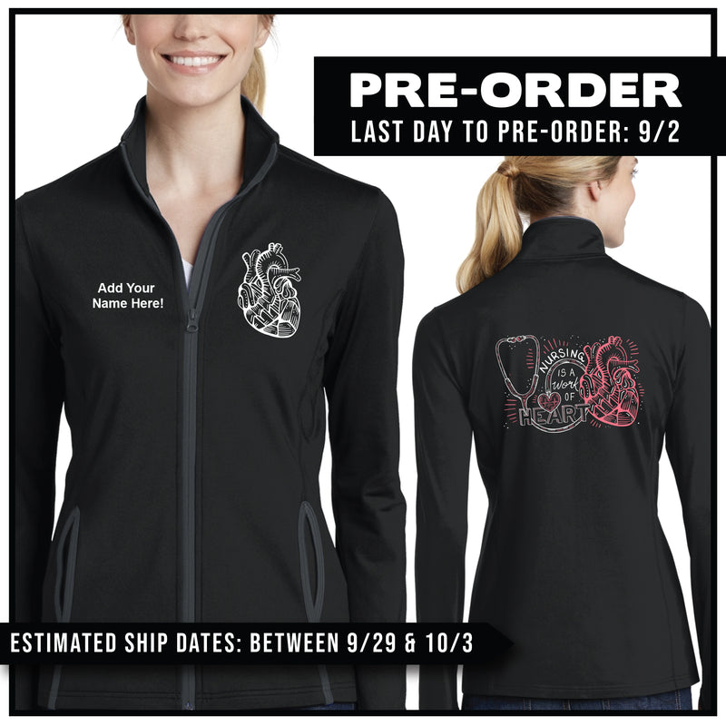 "Nursing Is A Work of Heart" Track Jacket Pre-Order