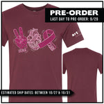 Breast Cancer Awareness Month / Peace, Love, Cure / Pre-Order
