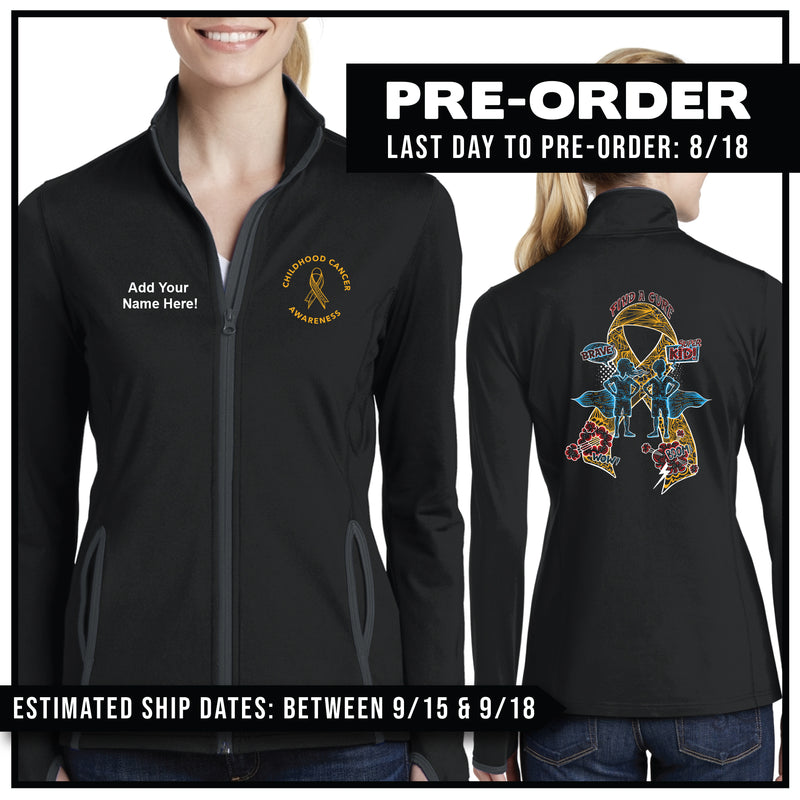 Childhood Cancer Awareness / Super Kid Ribbon / Track Jacket Pre-Order