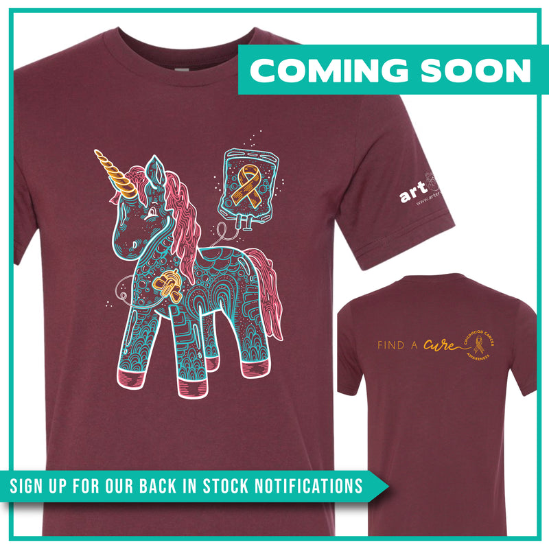Childhood Cancer Awareness Unicorn / "Find A Cure" / Pre-Order