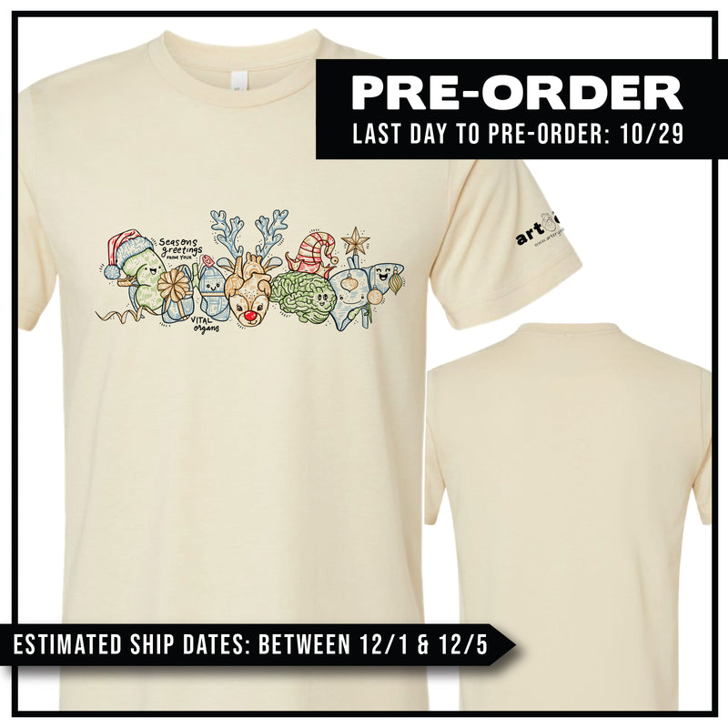 "Seasons Greetings from your Vital Organs" Pre-Order (Ships 12/5)