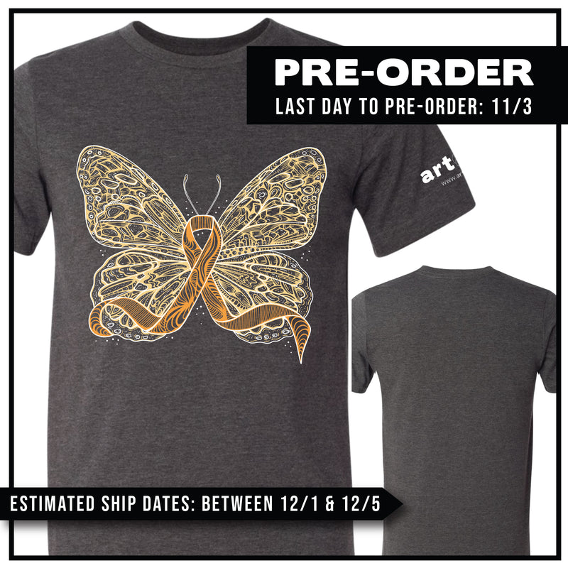 Childhood Cancer Awareness / Yellow Butterfly Ribbon / Pre-Order (Ships 12/5)