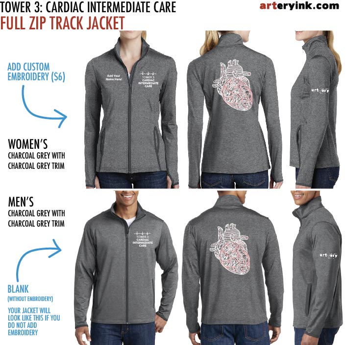 Tower 3: Cardiac Intermediate Care / Anatomical Heart / Track Jacket Pre-Order