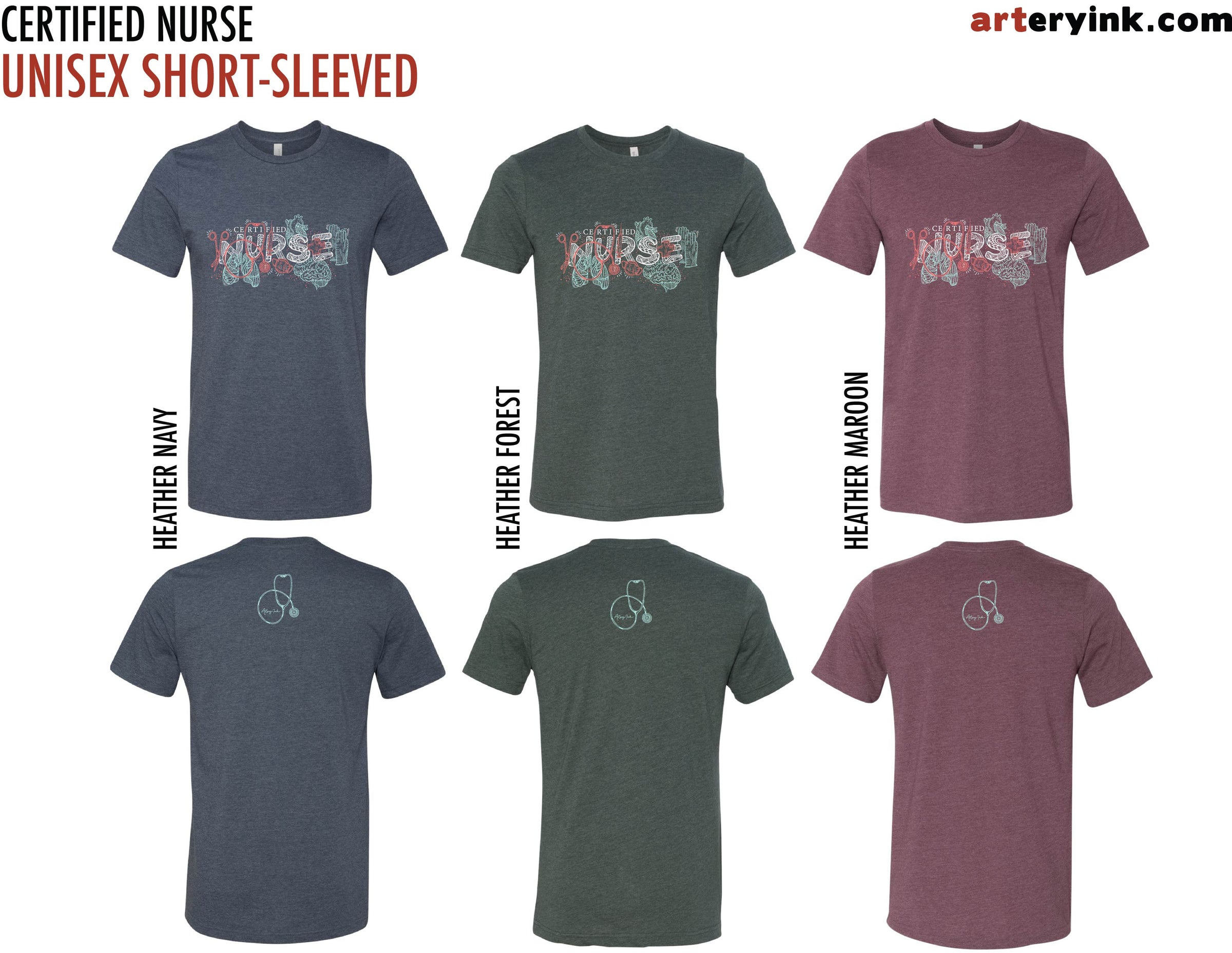 "Certified Nurse" Word PreOrder arteryink