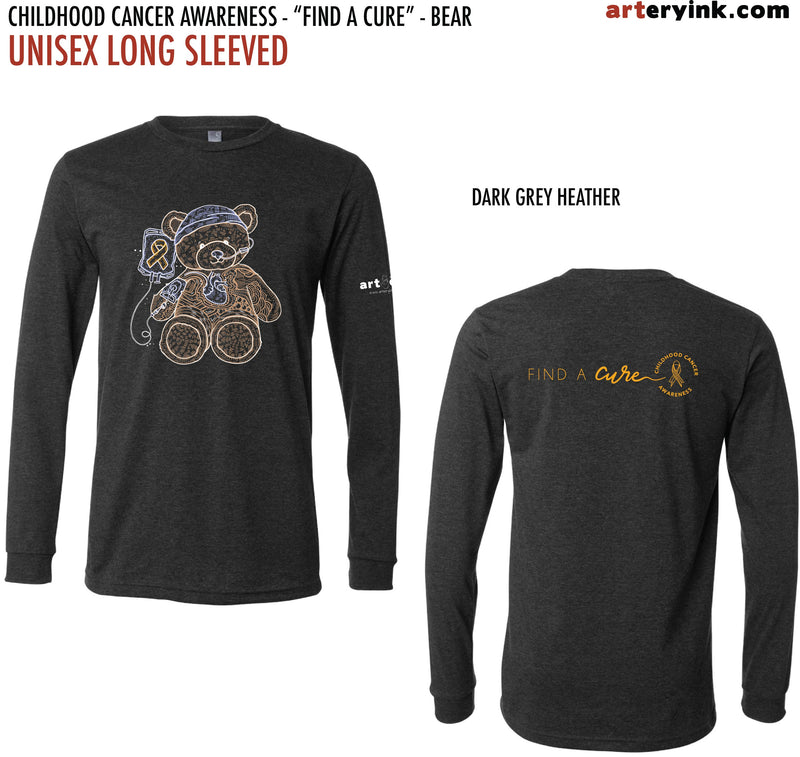 Childhood Cancer Awareness Bear / "Find A Cure" / Pre-Order