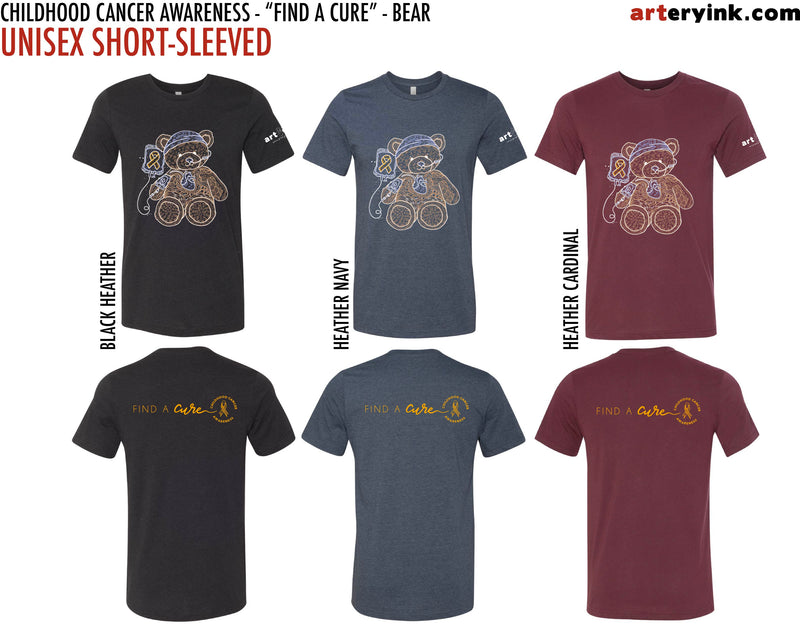 Childhood Cancer Awareness Bear / "Find A Cure" / Pre-Order