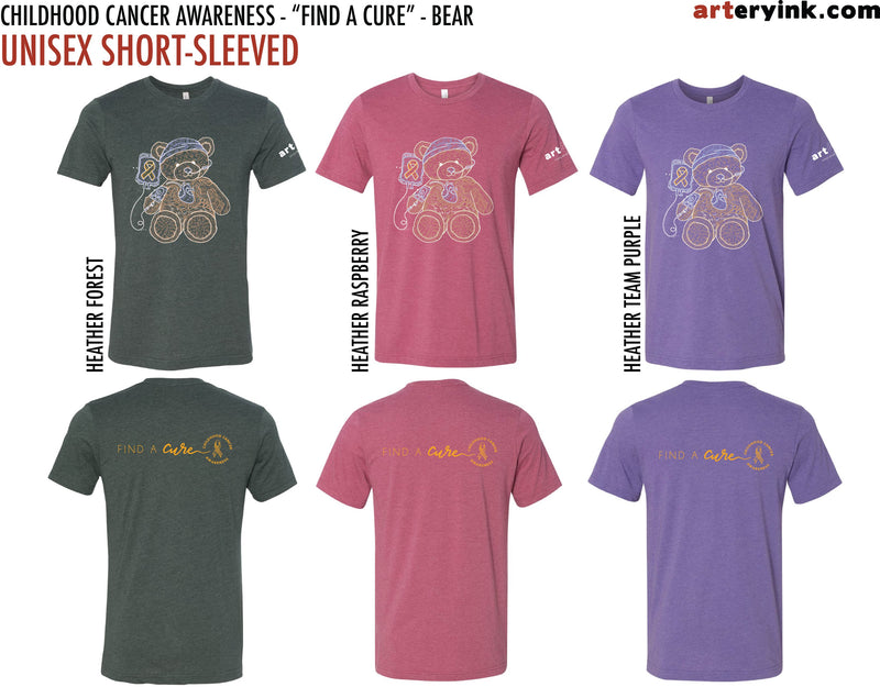 Childhood Cancer Awareness Bear / "Find A Cure" / Pre-Order