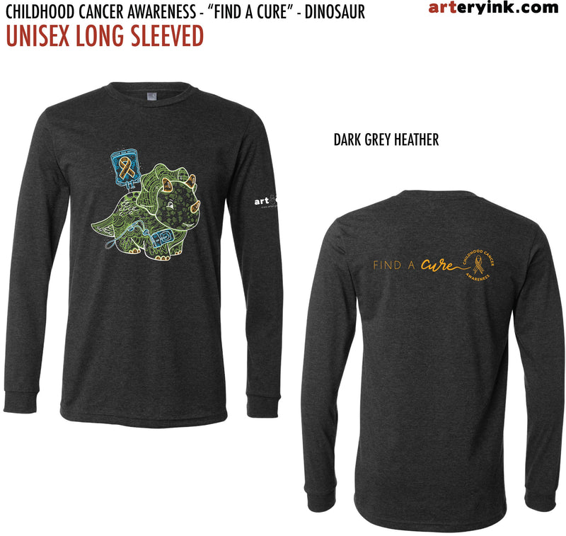 Childhood Cancer Awareness Dino / "Find A Cure" / Pre-Order