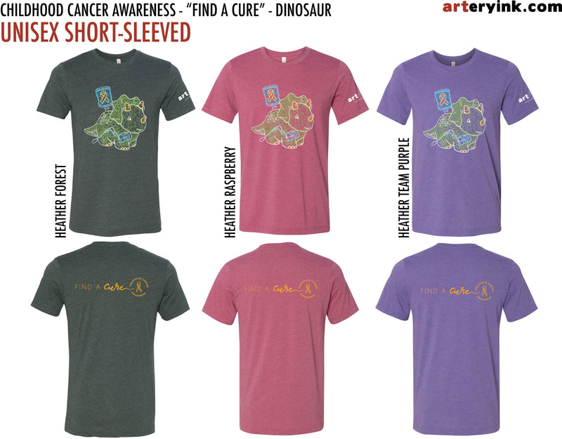 Childhood Cancer Awareness Dino / "Find A Cure" / Pre-Order
